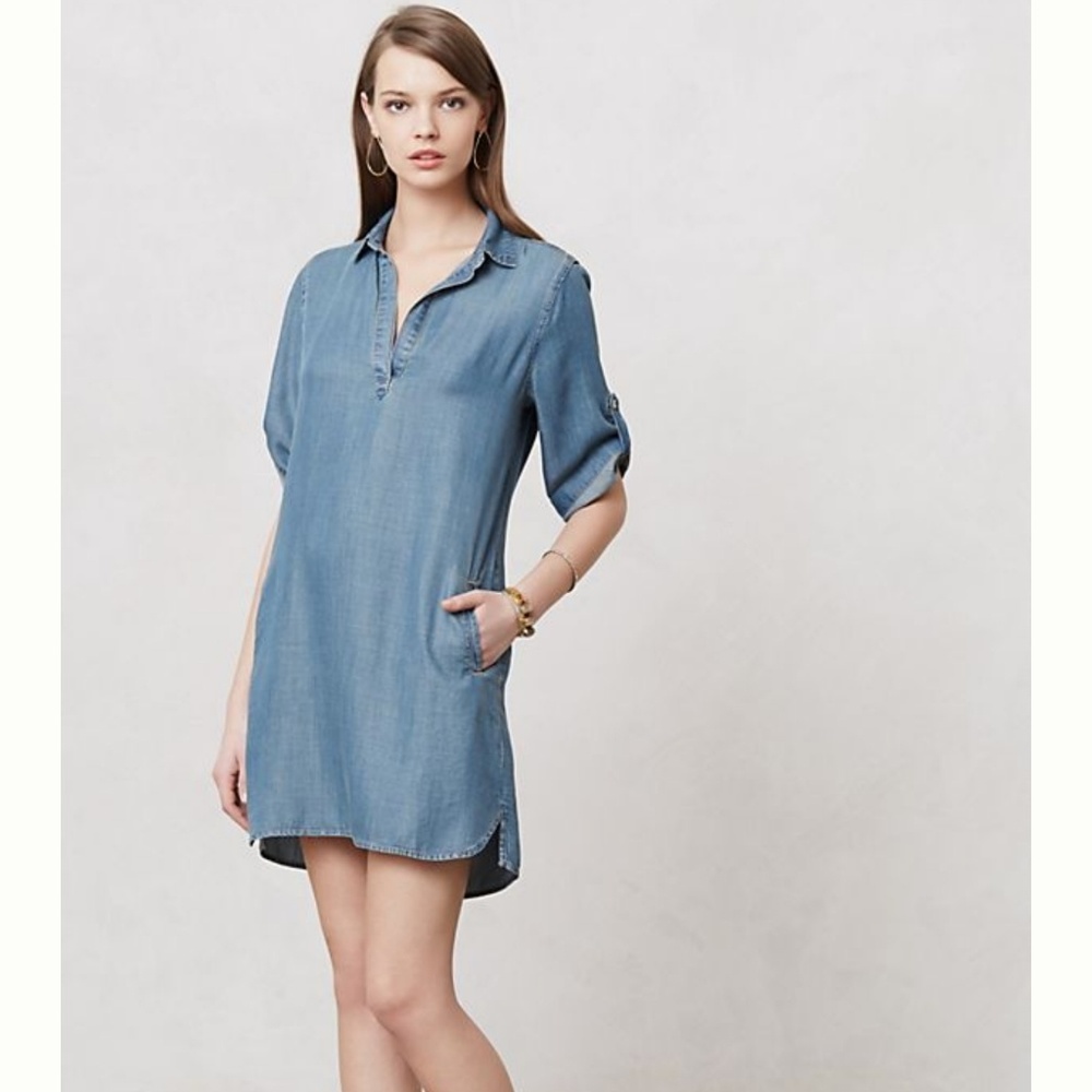 Cloth & Stone Chambray Shirt Dress